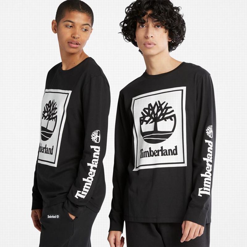 Timberland Logo Dugi Rukav Bijele | 68128623