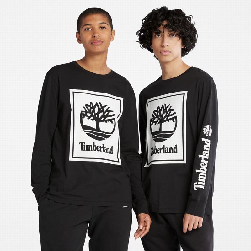 Timberland Logo Dugi Rukav Bijele | 68128623