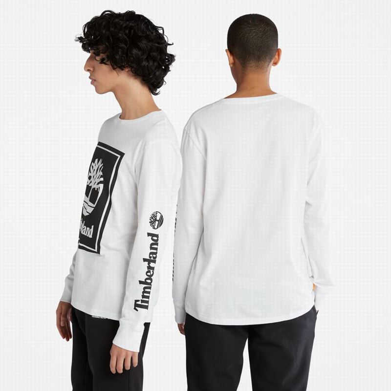 Timberland Logo Dugi Rukav Crne | 24381609