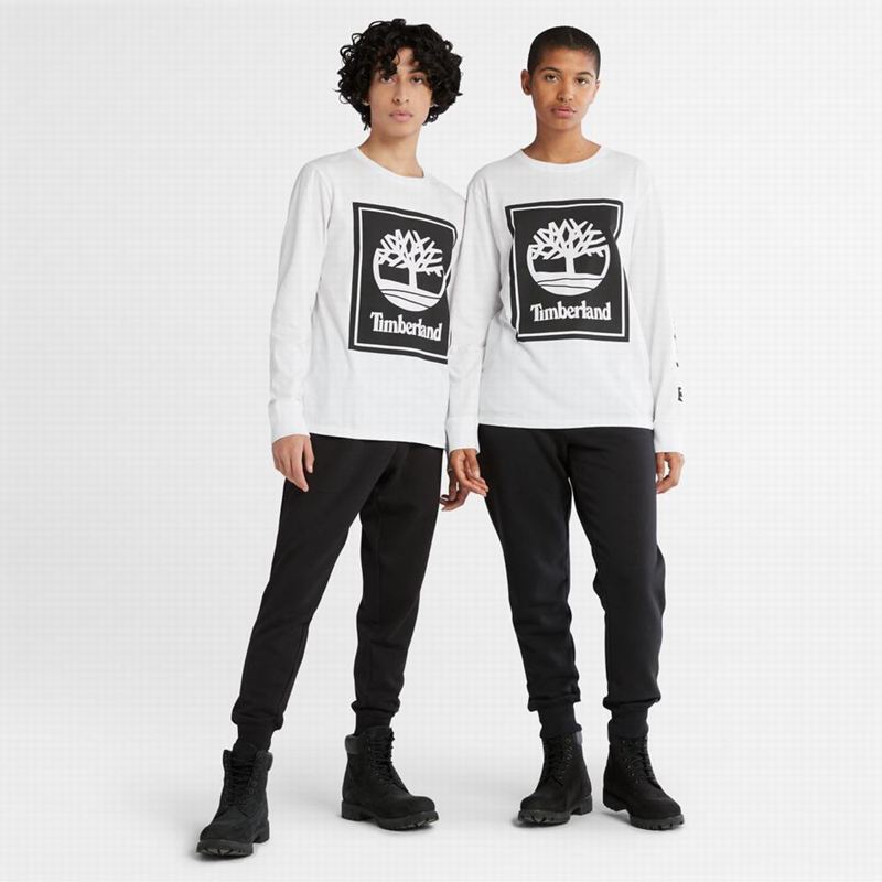 Timberland Logo Dugi Rukav Crne | 24381609