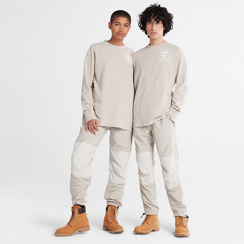 Timberland Logo Dugi Rukav Sive | 28018069