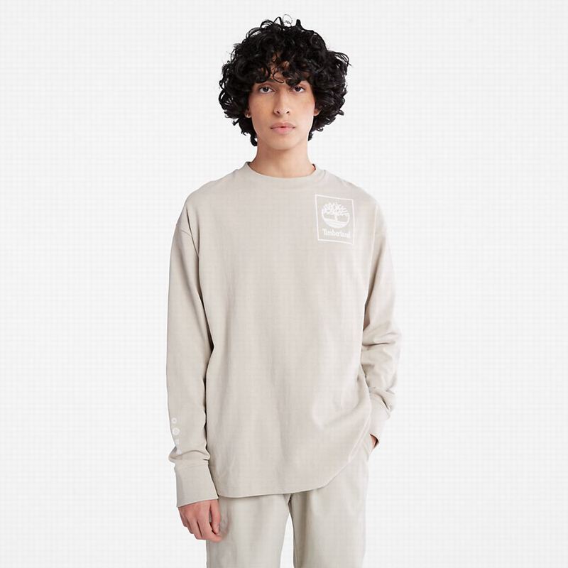 Timberland Logo Dugi Rukav Sive | 28018069