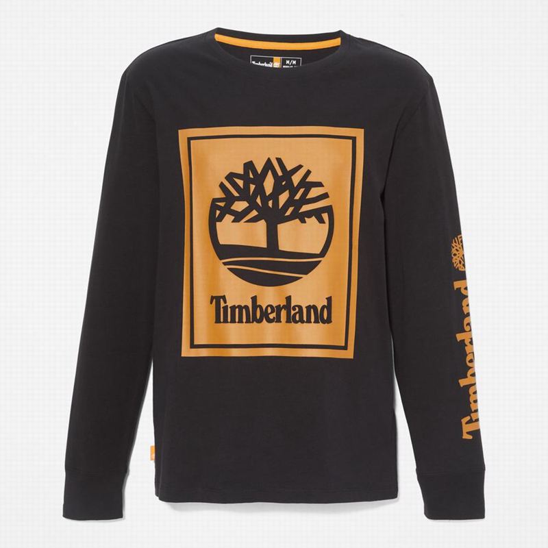 Timberland Logo Dugi Rukav Smeđe | 31564388