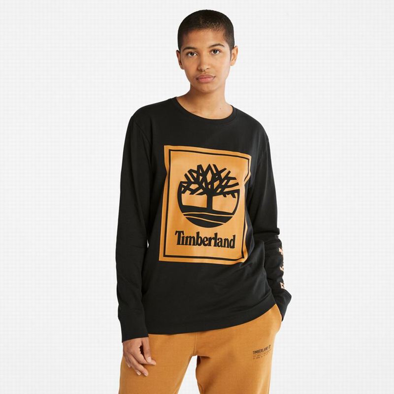 Timberland Logo Dugi Rukav Smeđe | 31564388