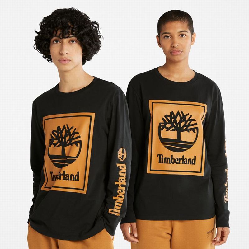 Timberland Logo Dugi Rukav Smeđe | 31564388