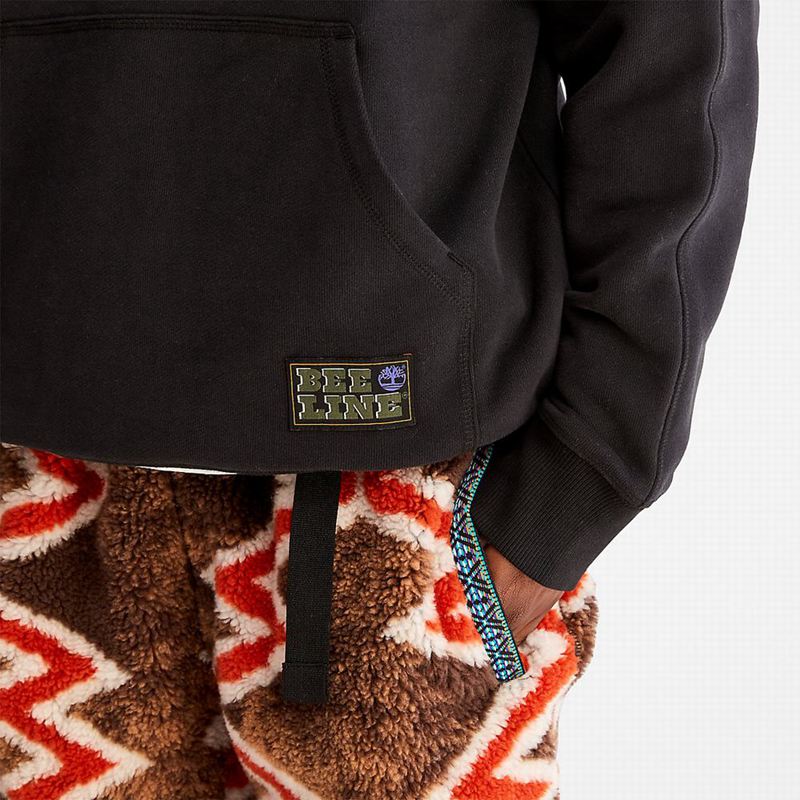 Timberland Logo Majica S Kapuljačom Crne | 94138411