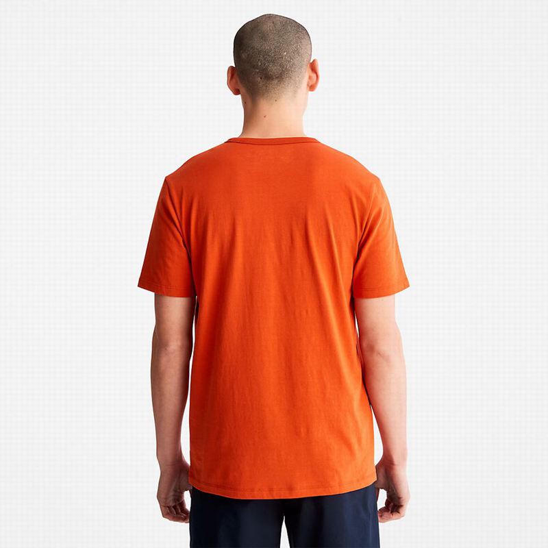 Timberland Logo Slub Majice Narančaste | 36904946