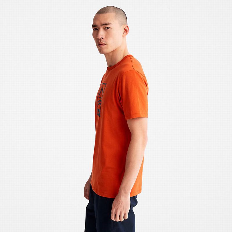 Timberland Logo Slub Majice Narančaste | 36904946