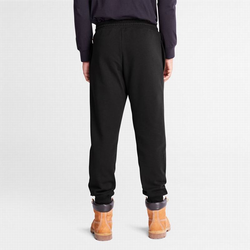 Timberland Logo Swea Jogger Hlače Crne | 40352392