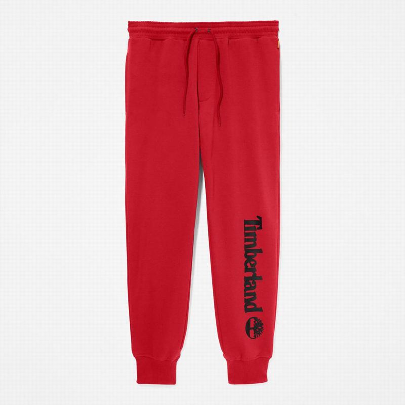 Timberland Logo Swea Jogger Hlače Crvene | 39038242