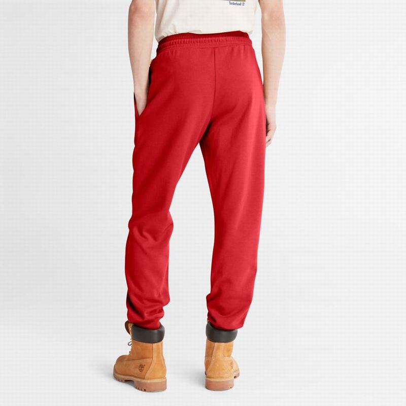 Timberland Logo Swea Jogger Hlače Crvene | 39038242
