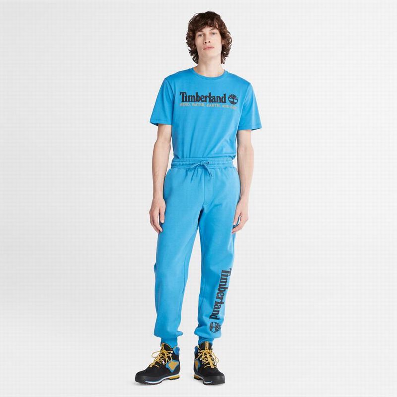 Timberland Logo Swea Jogger Hlače Plave | 62245036