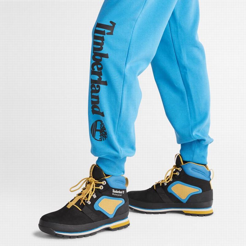 Timberland Logo Swea Jogger Hlače Plave | 62245036