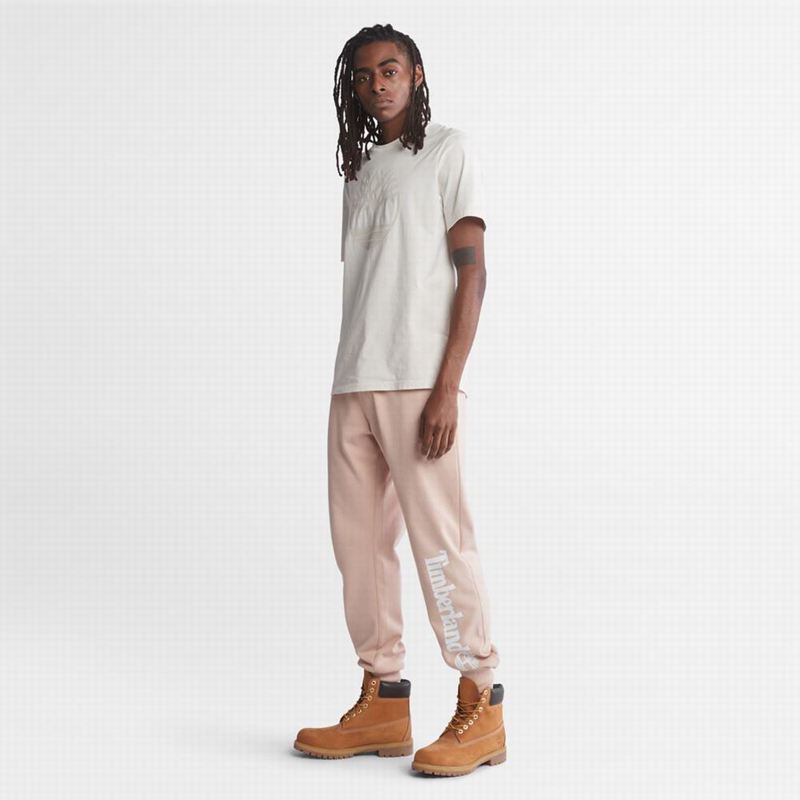 Timberland Logo Swea Jogger Hlače Roze | 27540021