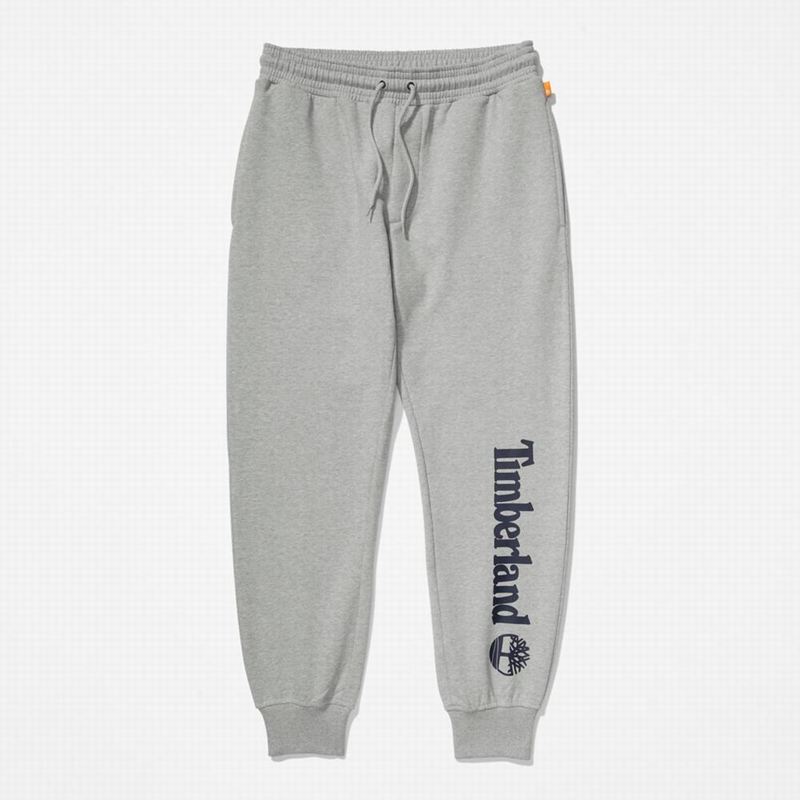 Timberland Logo Swea Jogger Hlače Sive | 64375563
