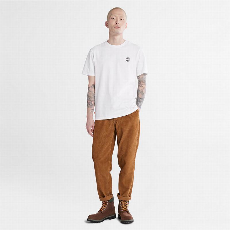 Timberland Logo-pocket Majice Bijele | 603880