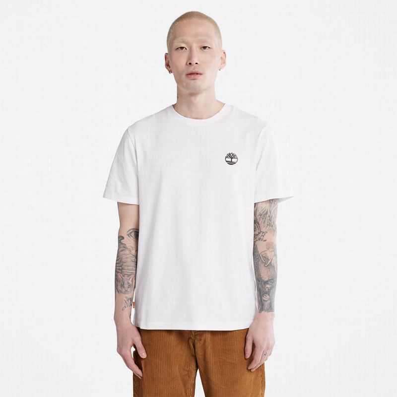 Timberland Logo-pocket Majice Bijele | 603880