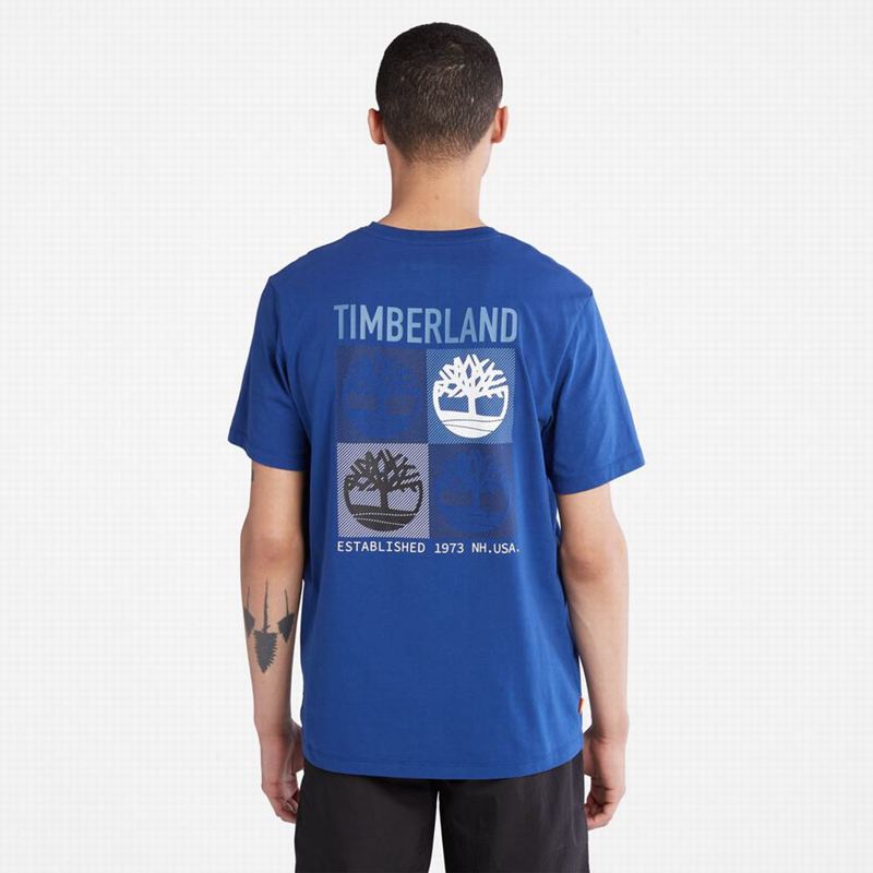 Timberland Logo-pocket Majice Plave | 71774094