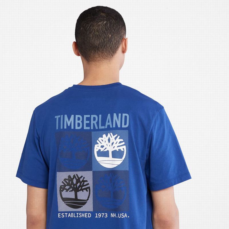 Timberland Logo-pocket Majice Plave | 71774094