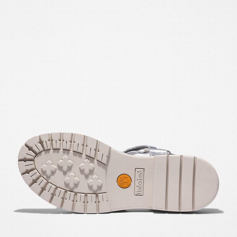 Timberland London Vibe Ankle-Strap Sandale Srebrne | 79318220