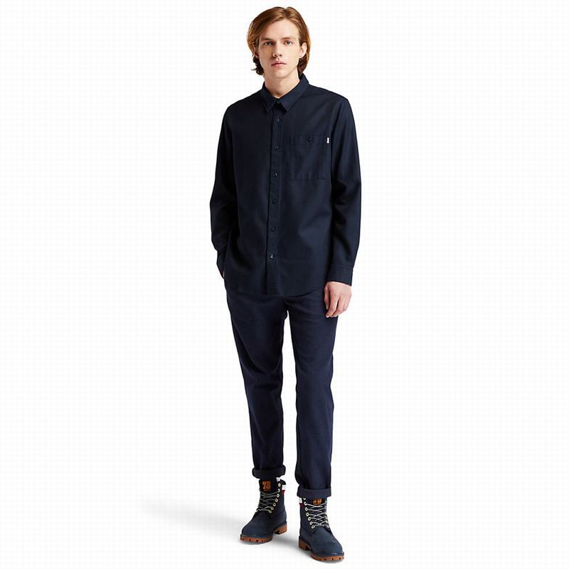 Timberland Long-sleeved Overshirt Košulje Tamnoplave | 18732746