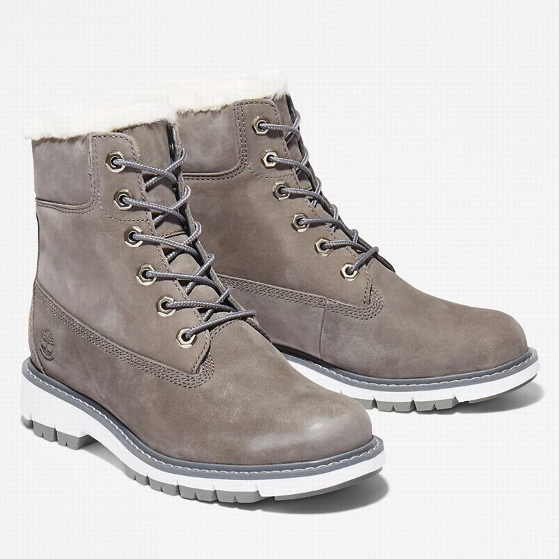 Timberland Lucia Way Lined Čizme Sive | 46472069