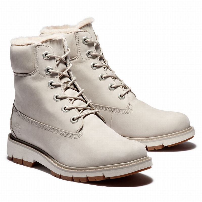 Timberland Lucia Way Lined Čizme Sive | 56022767