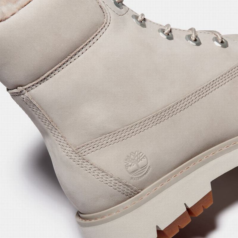 Timberland Lucia Way Lined Čizme Sive | 56022767