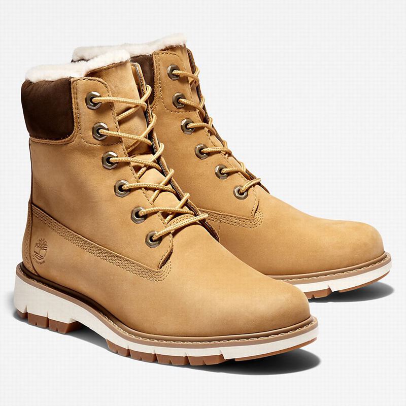 Timberland Lucia Way Lined Čizme Žute | 70966696