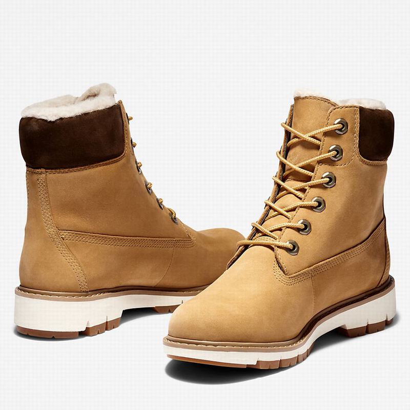 Timberland Lucia Way Lined Čizme Žute | 70966696