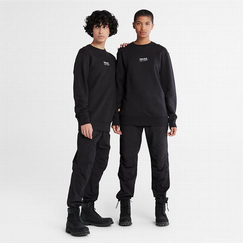 Timberland Luxe Comfort Essentials Raglan Refibra Dukserice Crne | 56091803
