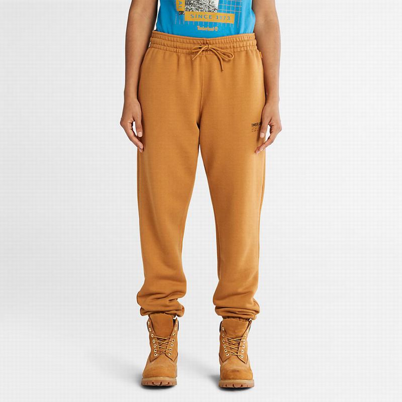 Timberland Luxe Comfort Essentials Refibra Tracksuit Bottoms Jogger Hlače Žute | 87120365