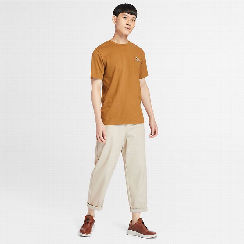 Timberland Luxe Comfort Essentials Tencelx Refibra Majice Smeđe | 87266733