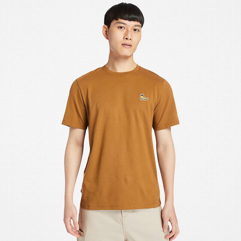 Timberland Luxe Comfort Essentials Tencelx Refibra Majice Smeđe | 87266733