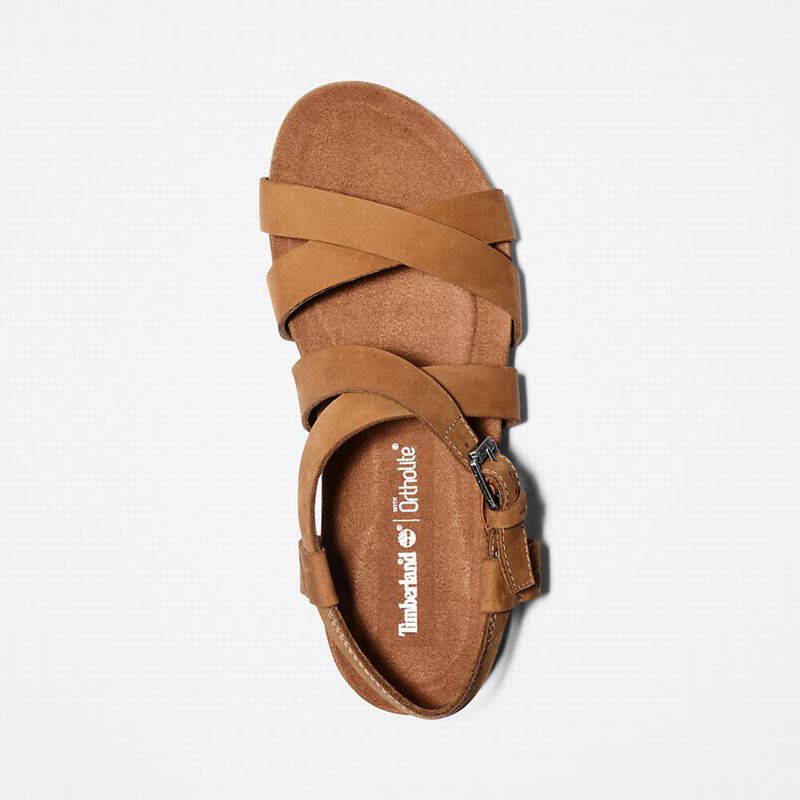 Timberland Malibu Waves Ankle Strap Sandale Smeđe | 35707160
