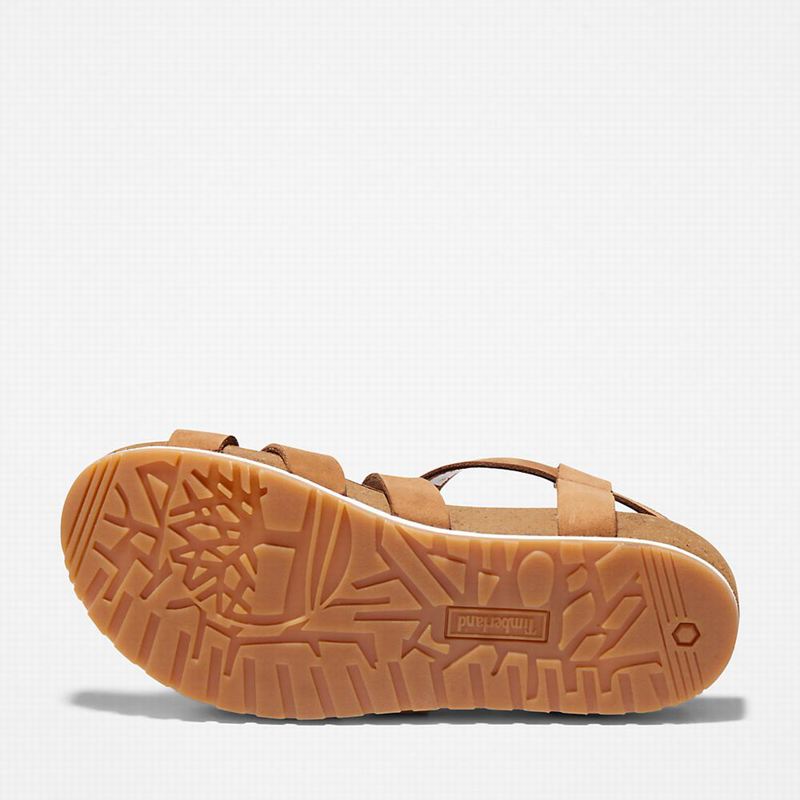 Timberland Malibu Waves Ankle Strap Sandale Smeđe | 35707160