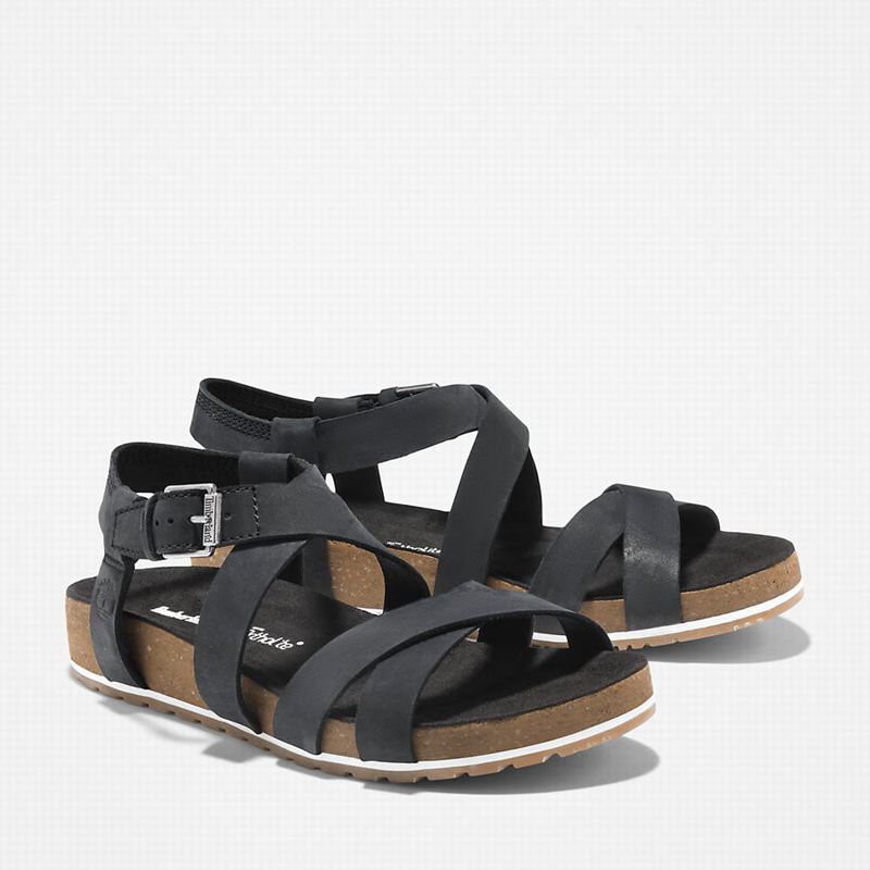 Timberland Malibu Waves Ankle Strap Sandale Crne | 8519520