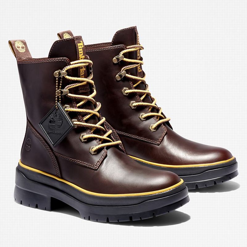 Timberland Malynn EK+ Mid Lace-Up Čizme Bordo | 1865271