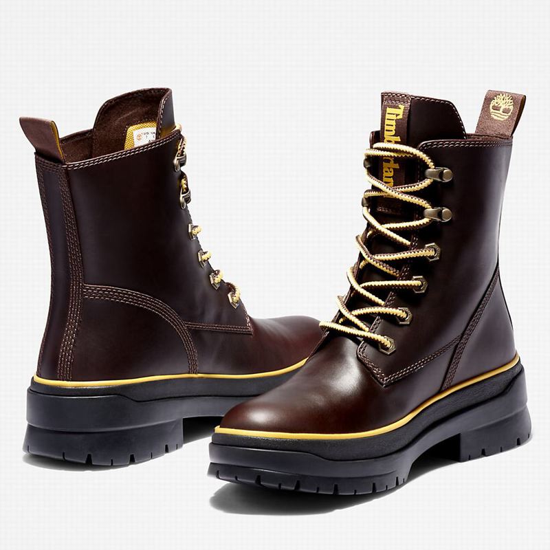 Timberland Malynn EK+ Mid Lace-Up Čizme Bordo | 1865271