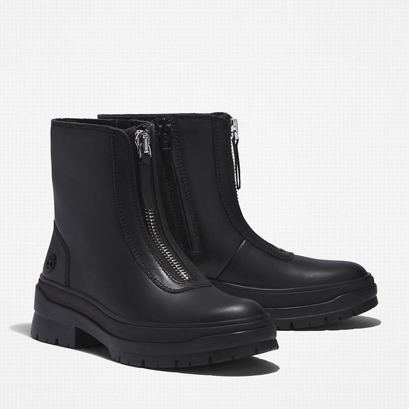 Timberland Malynn Front-zip Čizme Crne | 30252041