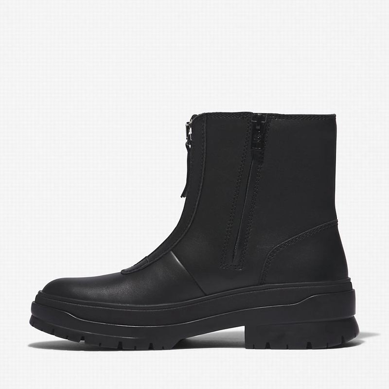 Timberland Malynn Front-zip Čizme Crne | 30252041