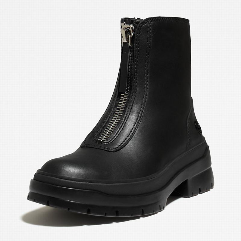 Timberland Malynn Front-zip Čizme Crne | 30252041