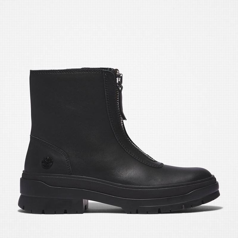Timberland Malynn Front-zip Čizme Crne | 30252041