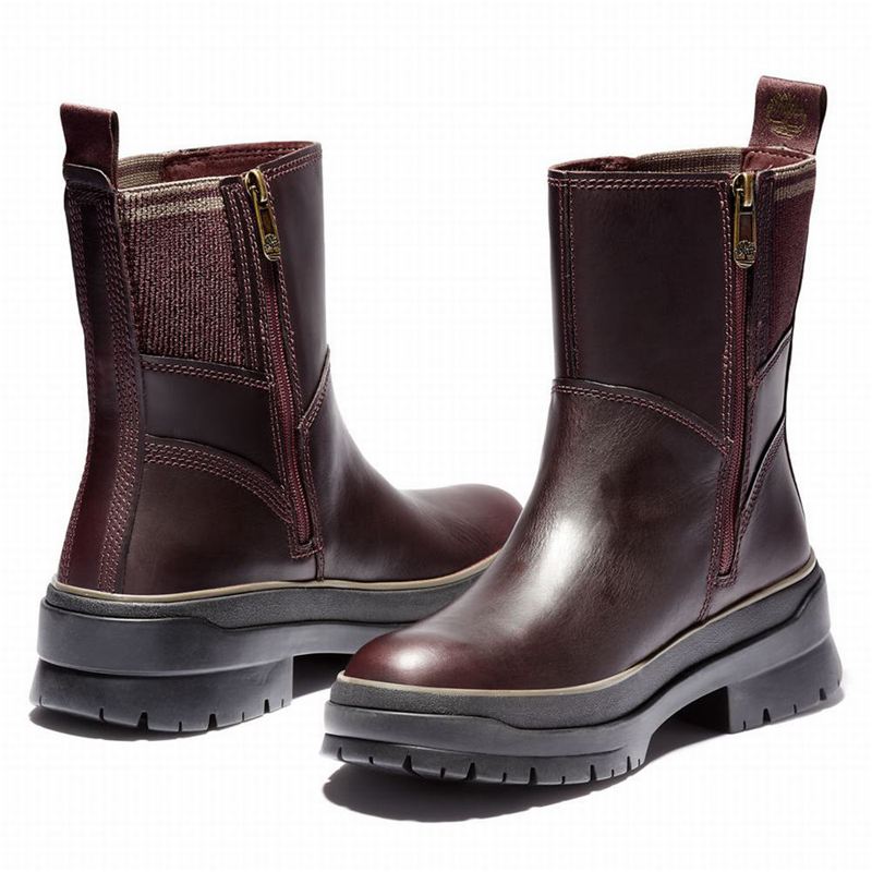 Timberland Malynn Side-zip Čizme Bordo | 76940295