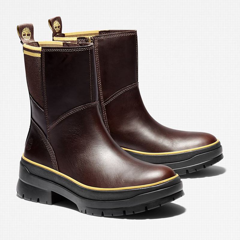 Timberland Malynn Side-zip Čizme Bordo | 85077223