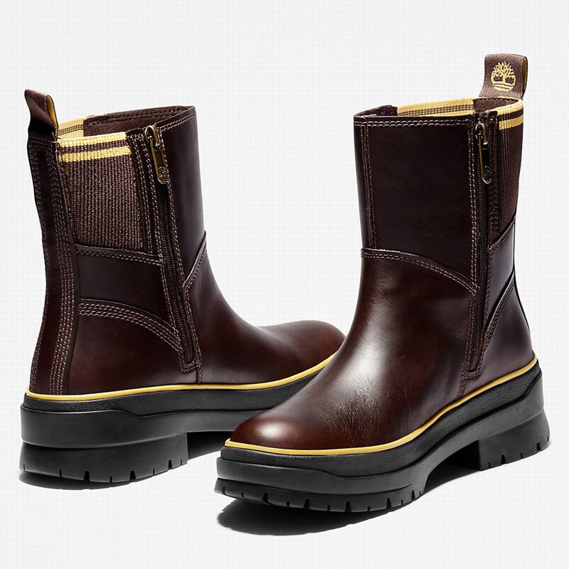 Timberland Malynn Side-zip Čizme Bordo | 85077223