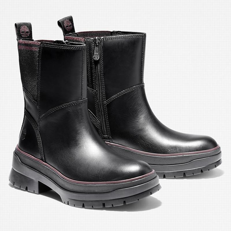 Timberland Malynn Side-zip Čizme Crne | 3356039