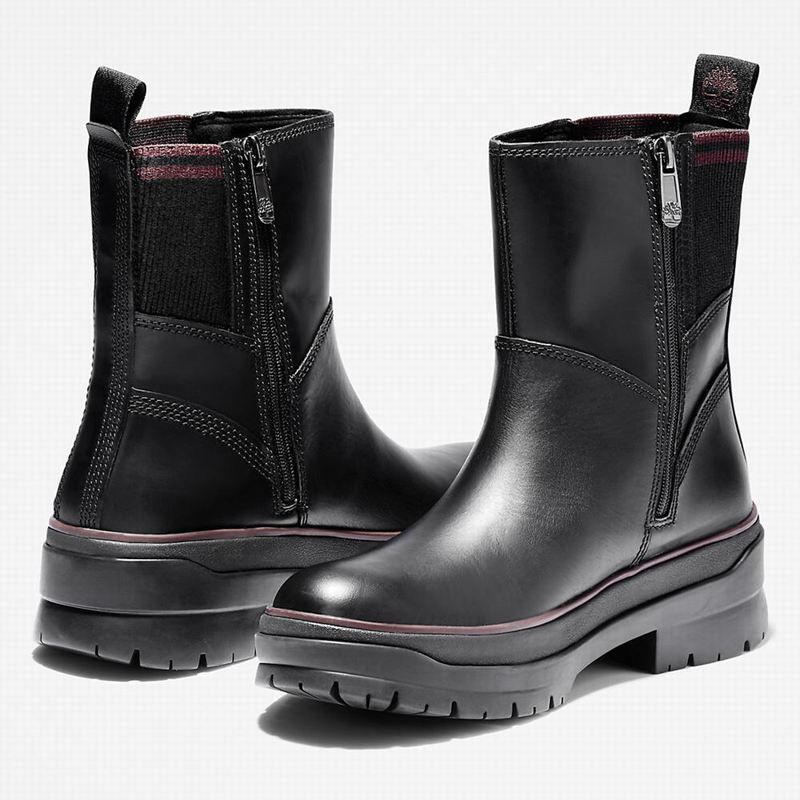 Timberland Malynn Side-zip Čizme Crne | 3356039