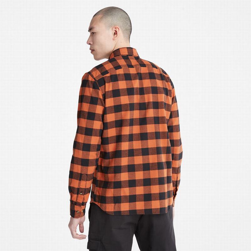 Timberland Mascoma River Slim-Fit Check Košulje Narančaste | 88666646