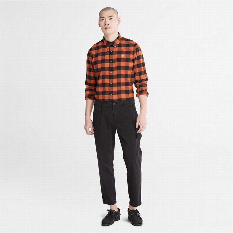 Timberland Mascoma River Slim-Fit Check Košulje Narančaste | 88666646